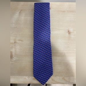 Ermenegildo Zegna blue pattern tie